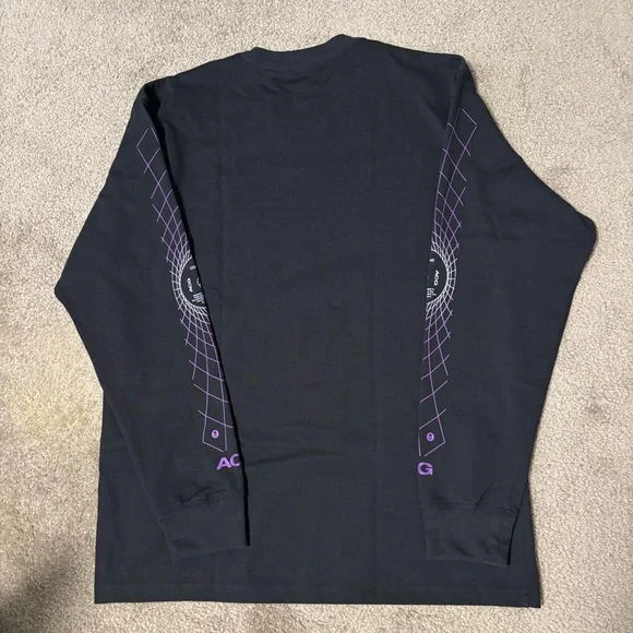 Black and Purple Men's ACG TShirt - Picture 2 of 5
